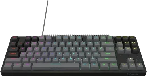 LORGAR Azar 514TKL, su laidu RGB mechaninė klaviatūra žaidimams, juodas, EN išdėstymas