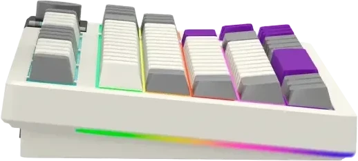 LORGAR Pro KBP70TKLW Wireless Belaidė Žaidimų Klaviatūra | Retro, Toxic Violetinė