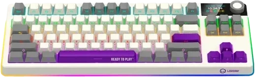 LORGAR Pro KBP70TKLW Wireless Belaidė Žaidimų Klaviatūra | Retro, Toxic Violetinė