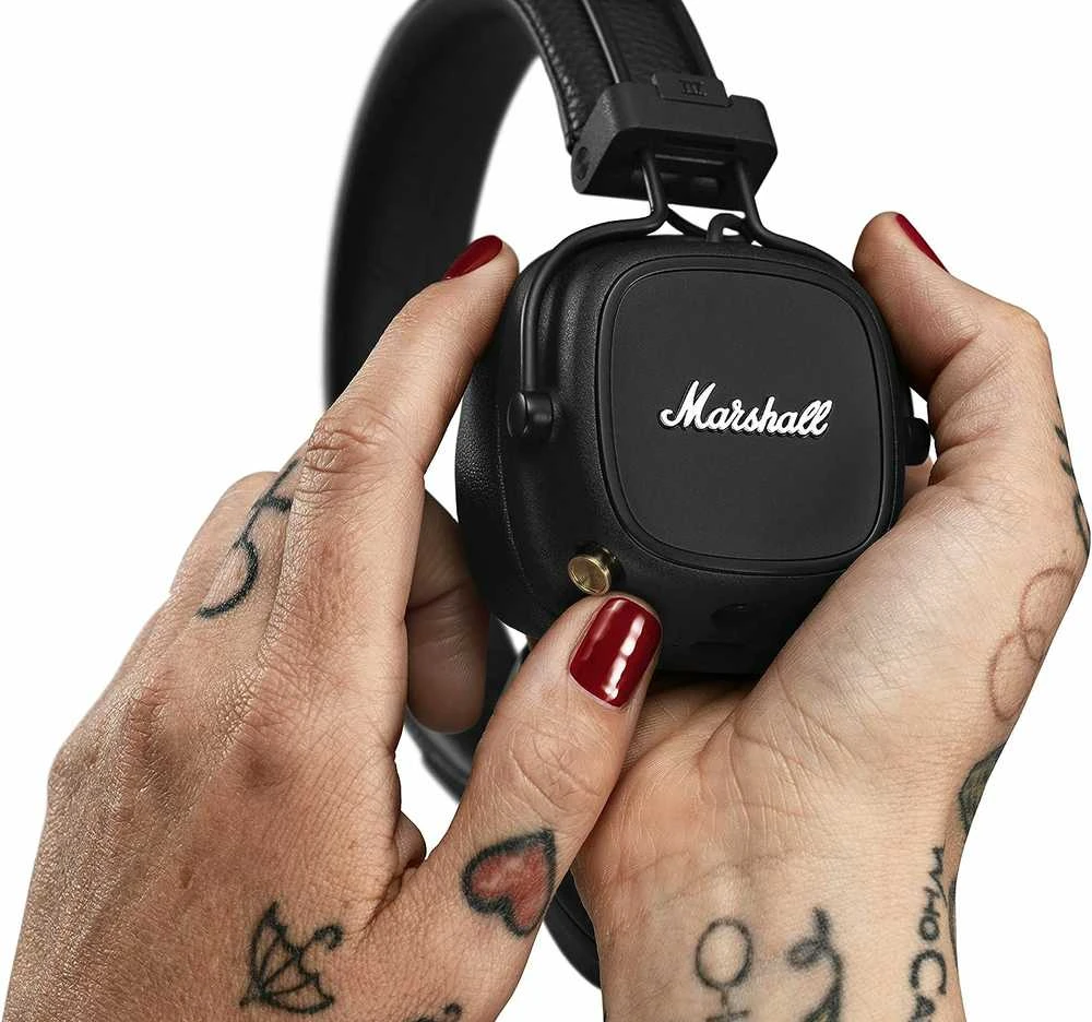 Ausinės Marshall Major IV Bluetooth, Juodos spalvos