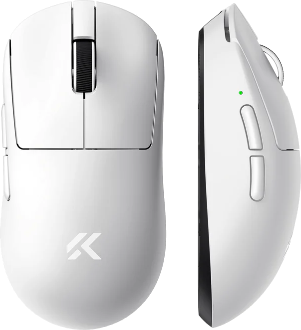 MCHOSE A7 V2 Ultra Wireless Baltas (Balta) Belaidė Žaidimų Pelė