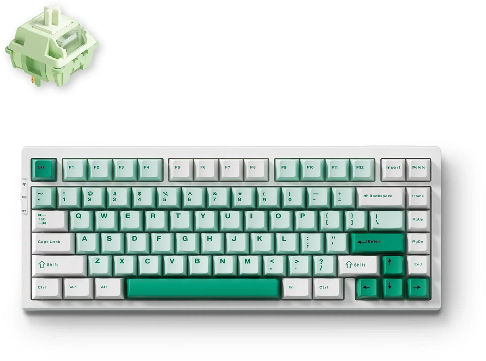 MCHOSE G75 Pro - US išdėstymas - Matcha Latte - Žalias (Žalia) Belaidė Žaidimų Klaviatūra
