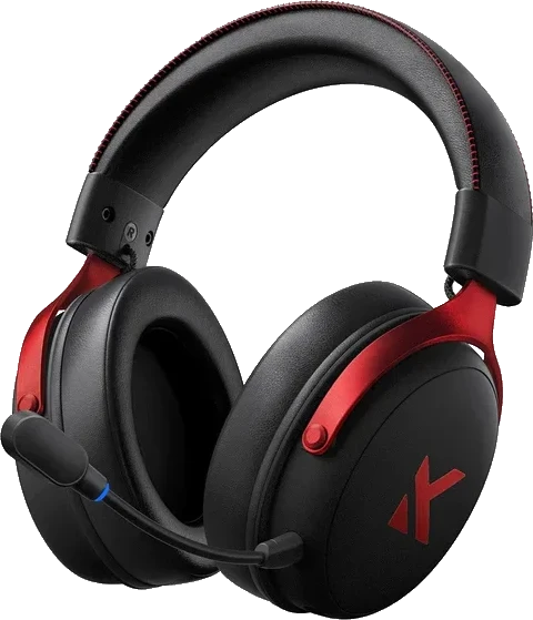 MCHOSE V9 Pro Juodas Raudona (Juodos) Belaidės Žaidimų Ausinės