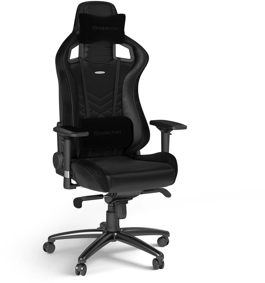 Žaidimų kėdė Noblechairs EPIC PU-Leather Gaming Chair, Juoda-mėlyna