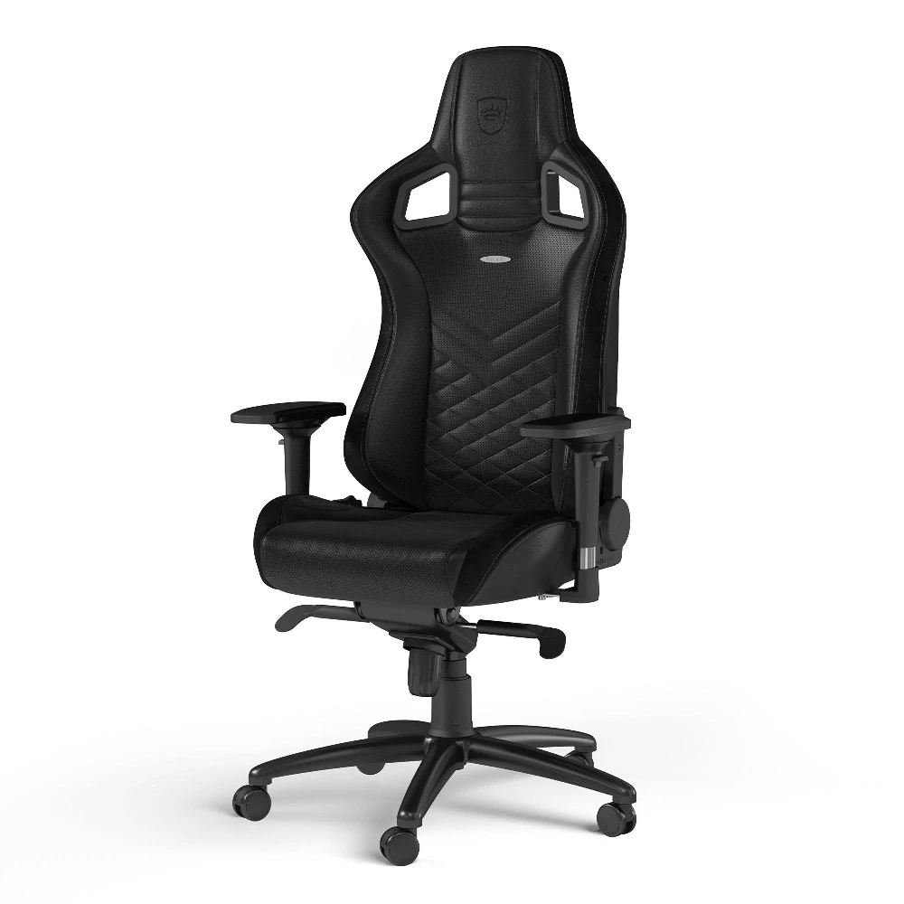 Žaidimų kėdė Noblechairs EPIC PU-Leather Gaming Chair, Juoda-mėlyna