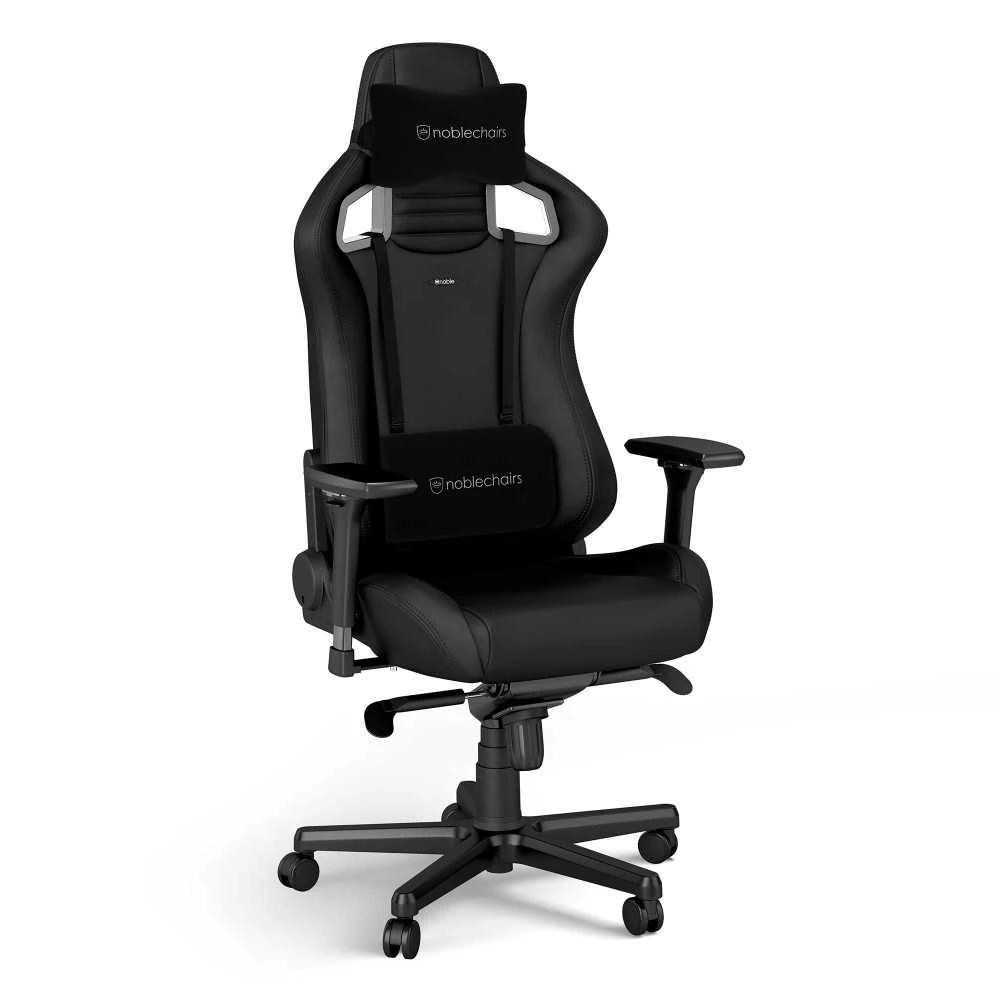 Žaidimų kėdė Noblechairs EPIC Juodas Edition Vinyl/PU hybrid leather Gaming Chair, Juoda