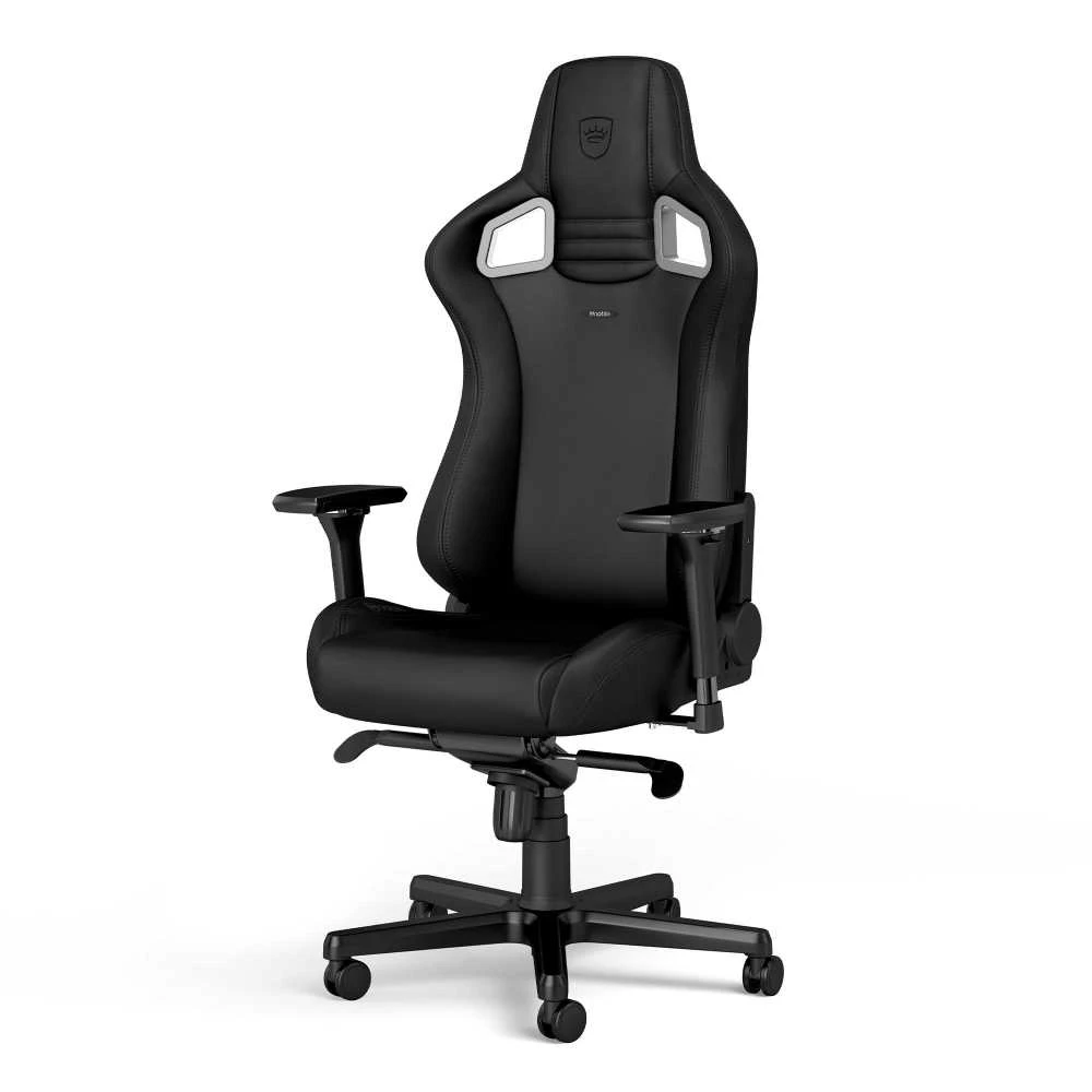 Žaidimų kėdė Noblechairs EPIC Juodas Edition Vinyl/PU hybrid leather Gaming Chair, Juoda