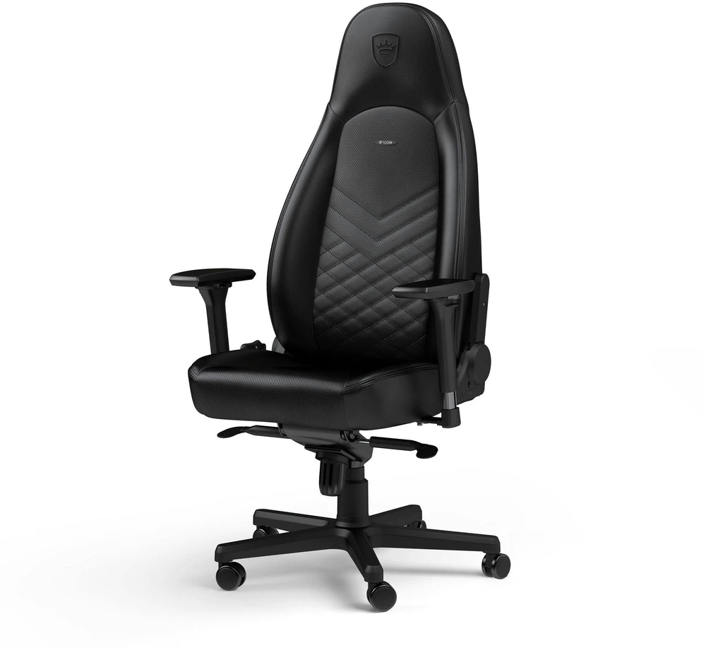 noblechairs ICON - Juodas - PU Leather (Juoda PU Oda) Kėdė