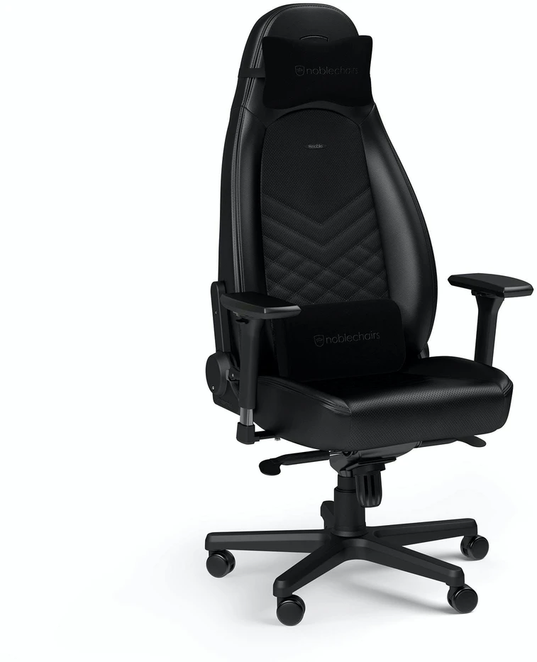 noblechairs ICON - Juodas - PU Leather (Juoda PU Oda) Kėdė