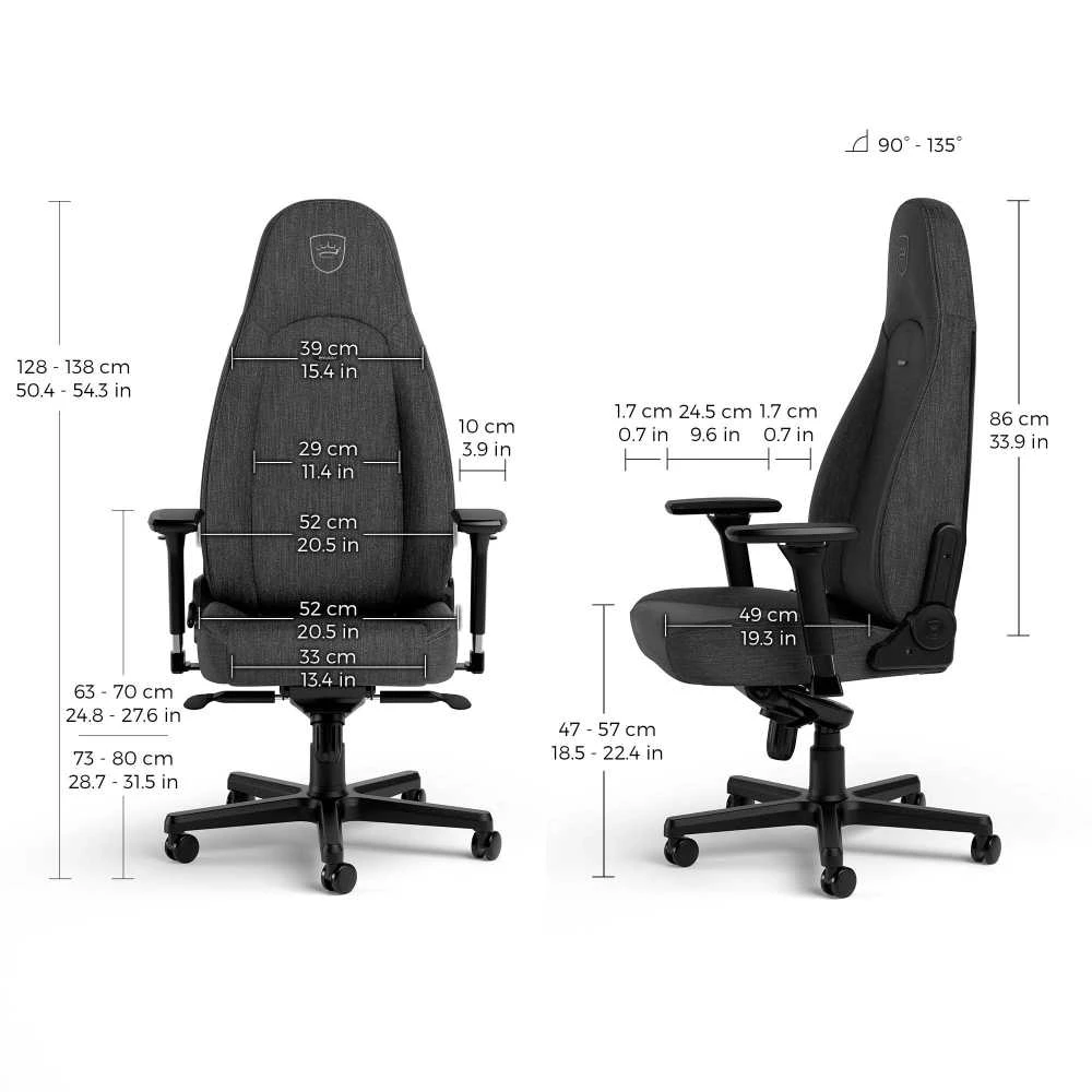 Žaidimų kėdė Noblechairs ICON TX Fabric Gaming Chair