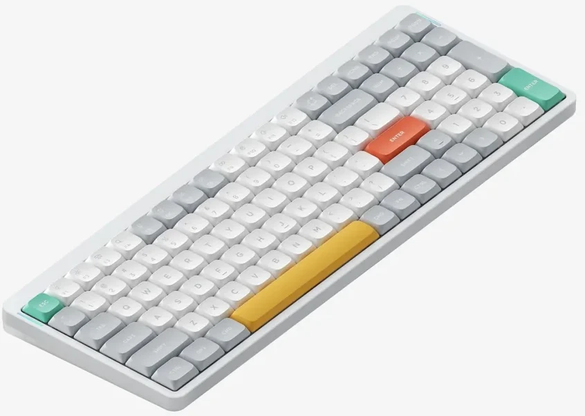 NuPhy Air96 V2 Wireless Belaidė Žaidimų Klaviatūra | Ionic Baltas, Gateron Moss