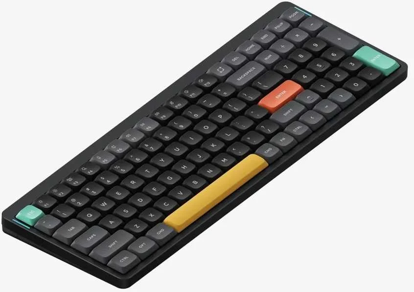 NuPhy Air96 V2 Wireless Belaidė Žaidimų Klaviatūra | Basalt Juodas, Gateron Aloe
