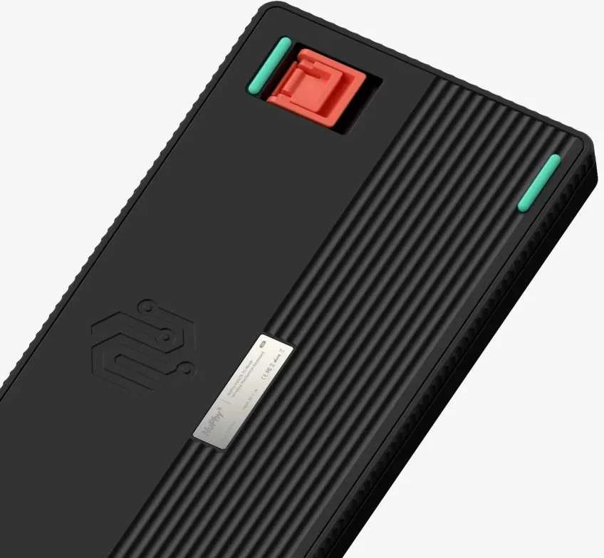 NuPhy Halo75 V2 IO Wireless Belaidė Žaidimų Klaviatūra | Obsidian Juodas, Raudona Max