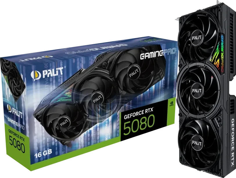 Vaizdo plokštė Palit GeForce RTX 5080 GamingPro NVIDIA 16 GB GDDR7