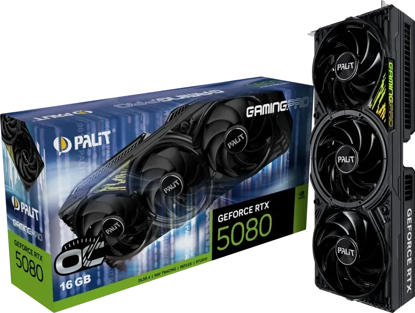 Palit GeForce RTX 5080 GamingPro 16GB OC DLSS4 vaizdo plokštė