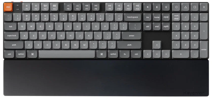 Keychron Silicone Palm Rest PR60 100% (424 x 77 x 8 mm) Atrama Riešui