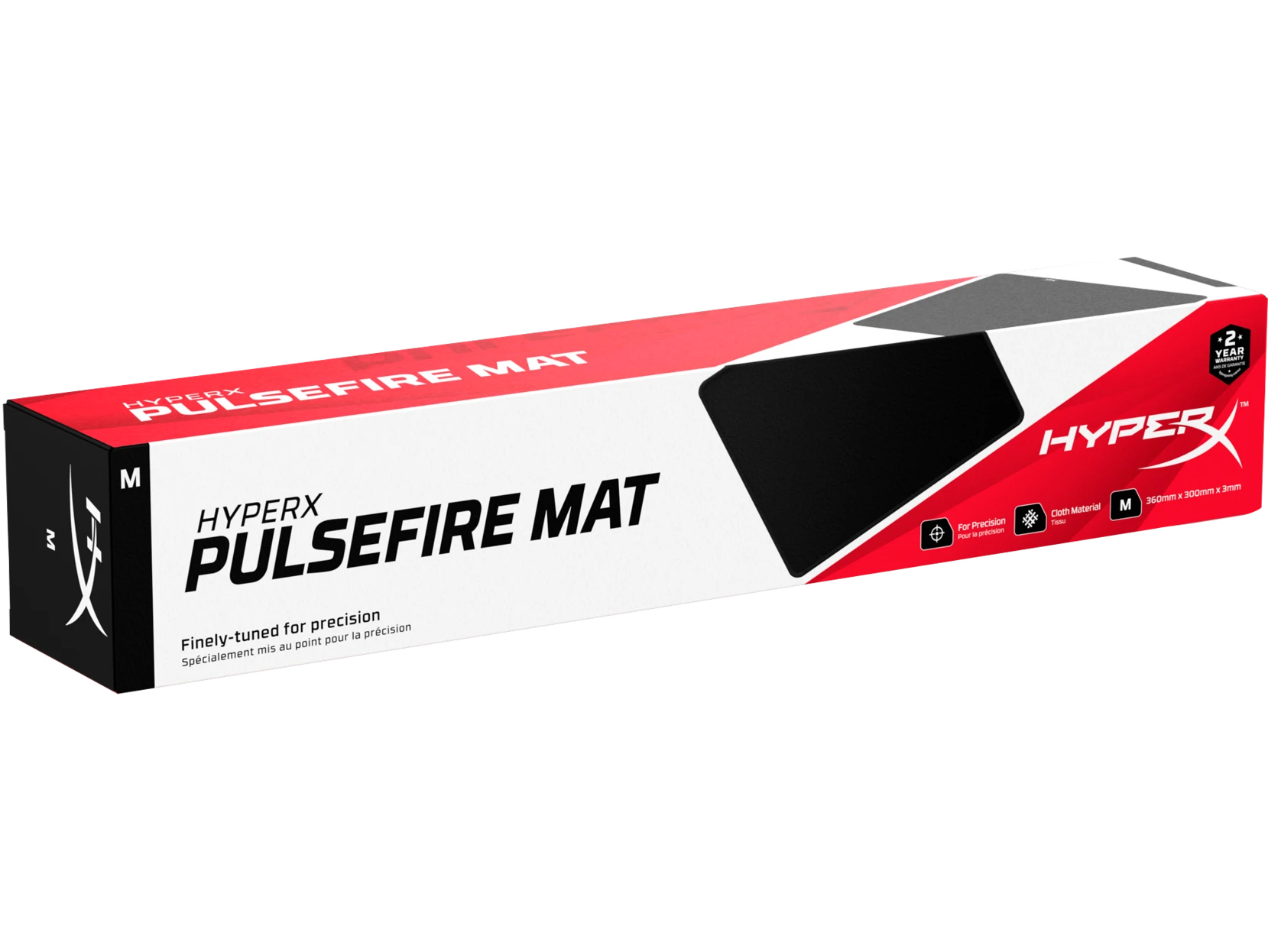 HyperX Pulsefire Mat - Žaidimų pelės kilimėlis, M dydžio, 360 mm x 300 mm