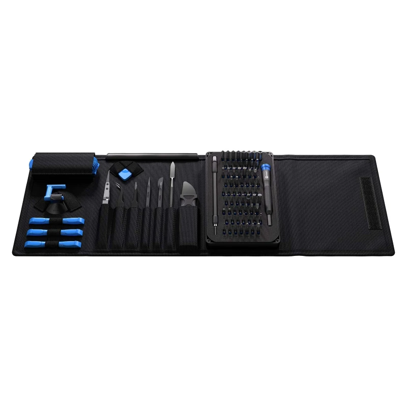 iFixit EU145307 - Įrankių rinkinys - Universalus - Atidarymo kirtiklis,Atsuktuvas,Spudger,Siurbtukas,Pincetas - Juodas,Mėlyna,Pilkas,Nerūdijantis plienas,Permatomas,Baltas - Plokščias,Apsauginis Torx,Veržliaraktis,Torx -3 pincetai