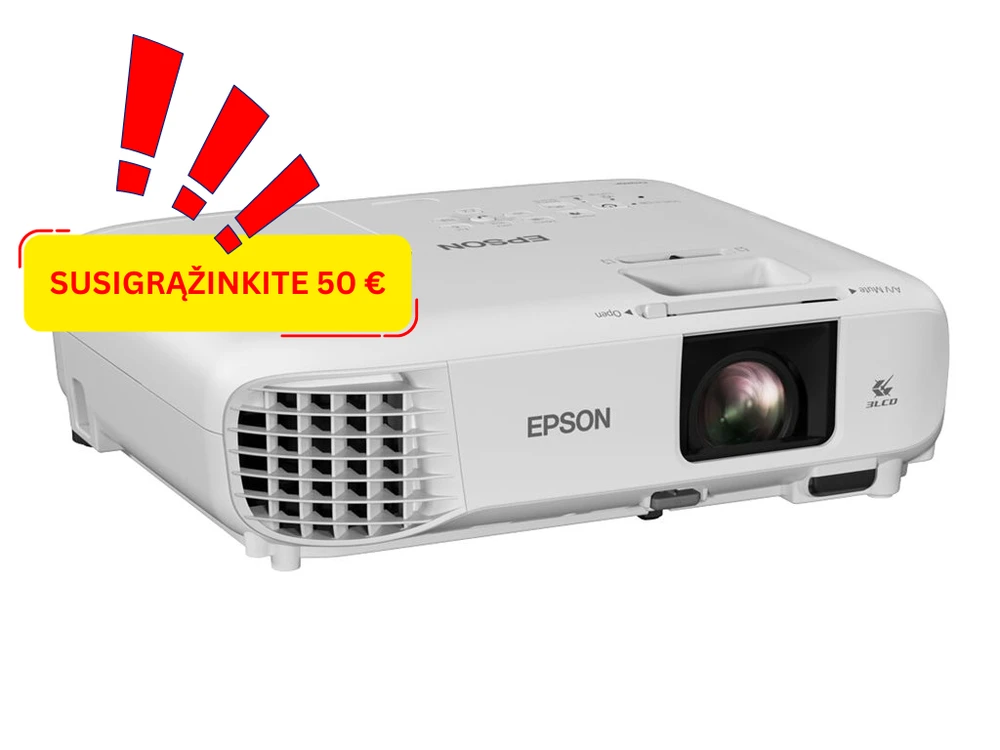 „Full HD“ 1080p projektorius Epson EB-FH06 (V11H974040)