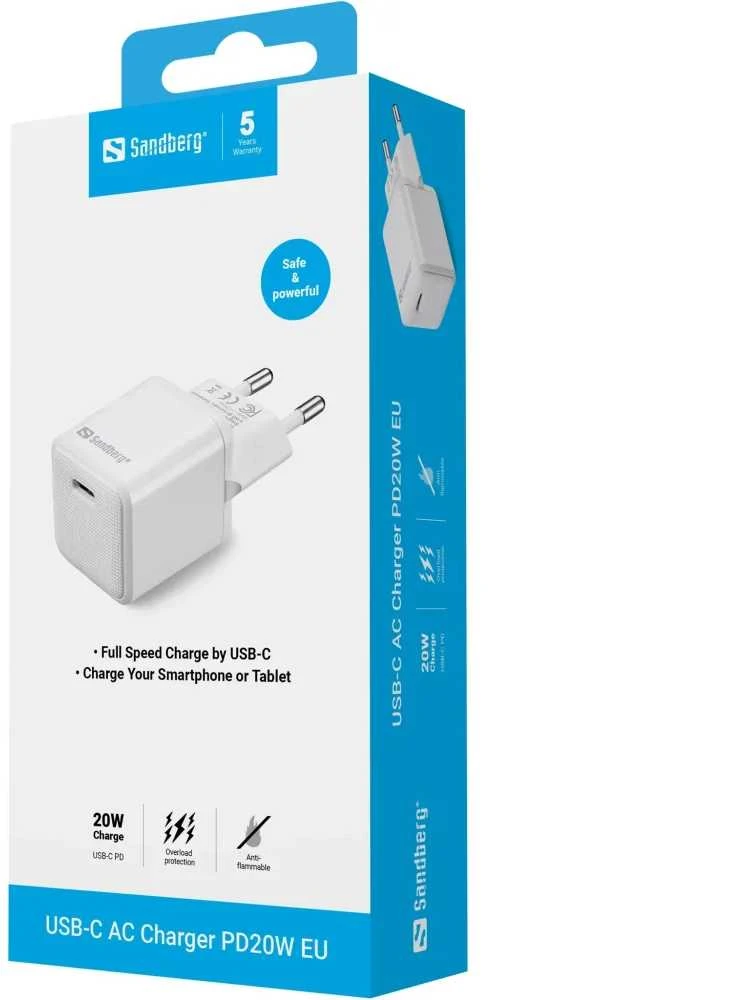 Sandberg USB-C AC Charger PD20W EU