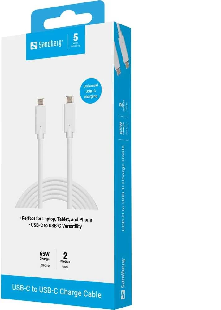 Sandberg USB-C įkrovimo kabelis 2M, 65W