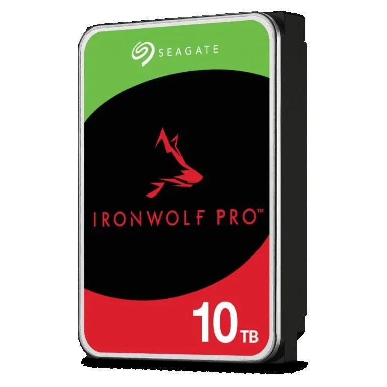 „SEAGATE Ironwolf PRO Enterprise NAS HDD 10TB 7200rpm 6Gb/s SATA 256MB cache 8.9cm 3.5inch 24x7“ skirtas NAS ir RAID Rackmount sistemoms, juodos spalvos