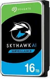 „SEAGATE Skyhawk AI“ 16 TB kietasis diskas SATA 6 Gb/s 512 MB talpyklos 3,5 colio CMR helio