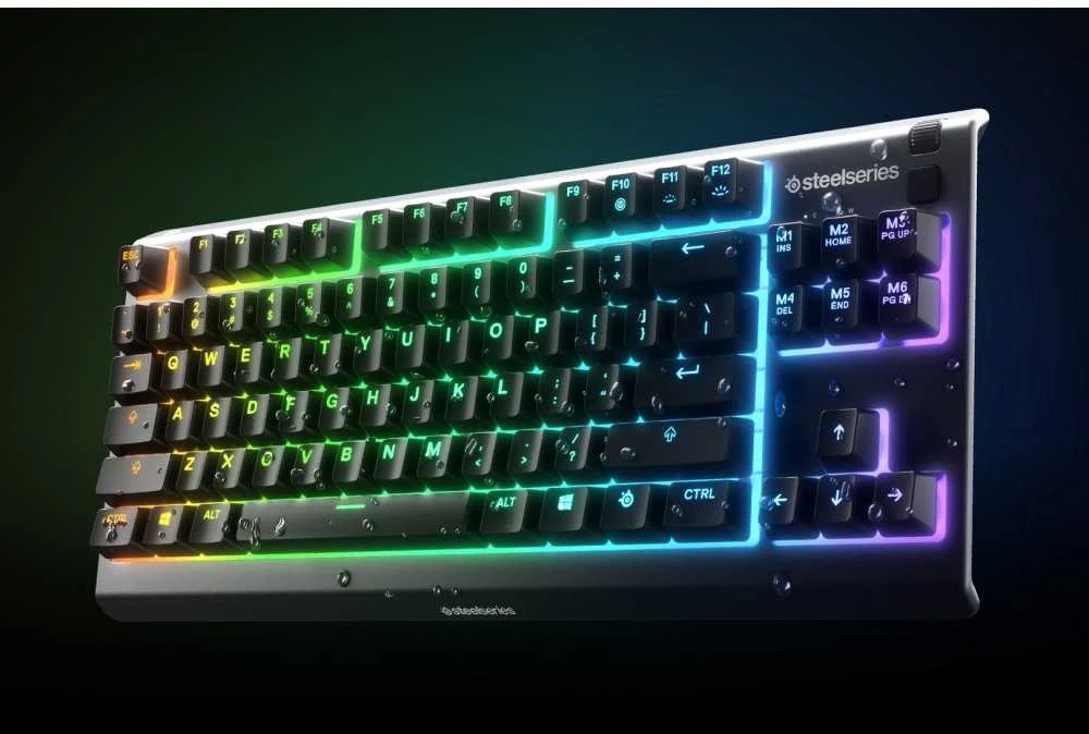SteelSeries Apex 3 TKL Žaidimų Klaviatūra | Juodas, Membraninė