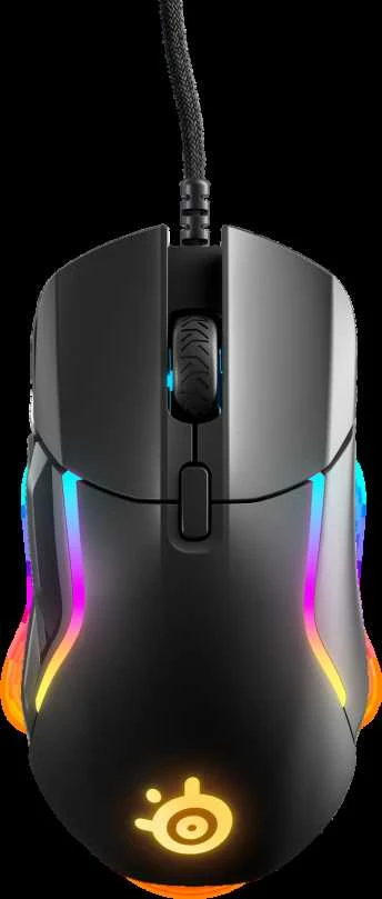 Žaidimų pelė su laidu SteelSeries Rival 5, Juodos spalvos