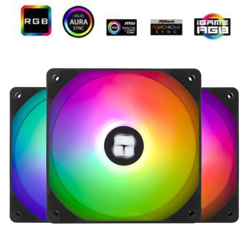 Thermalright TL-C12C-S X3 PWM ARGB 3vnt. (Juodi) Ventiliatoriai