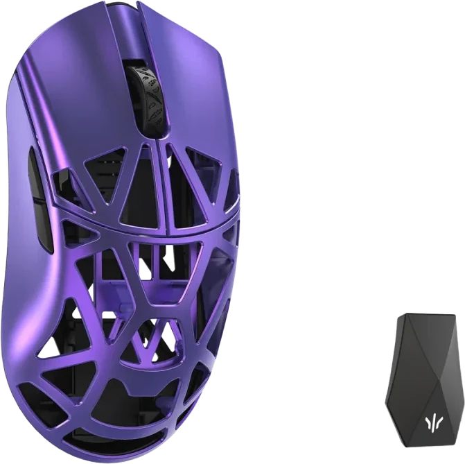 WL Mouse WL Pelė WLMOUSE Beast X Max Solid Sides Pelė žaidimams, Omron Optinė Switches – Violetinė