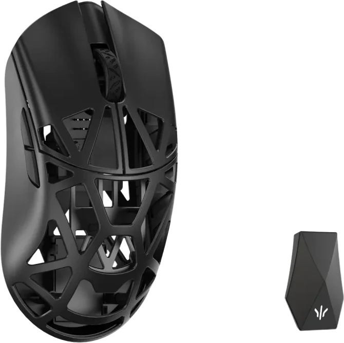 WL Pelė WLMOUSE Beast X Max Solid Sides Pelė žaidimams, Omron Optinė Switches – Juodas