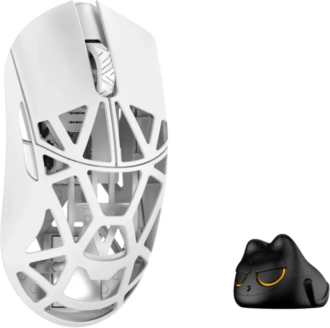 WL Pelė WLMOUSE Beast X Pro Solid Sides Pelė žaidimams, Omron Optinė Switches – Baltas