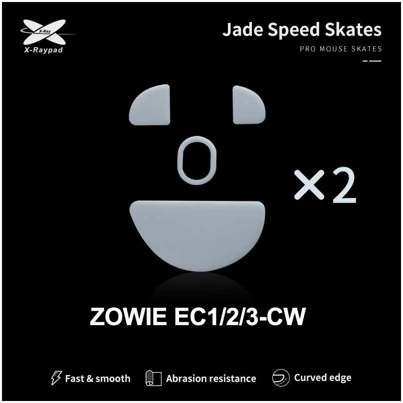 X-Raypad Jade Skates BenQ Zowie EC1-CW &amp; EC2-CW &amp; EC3-CW Baltas 2 vnt. (Balti) Pakaitiniai Pelė Feet