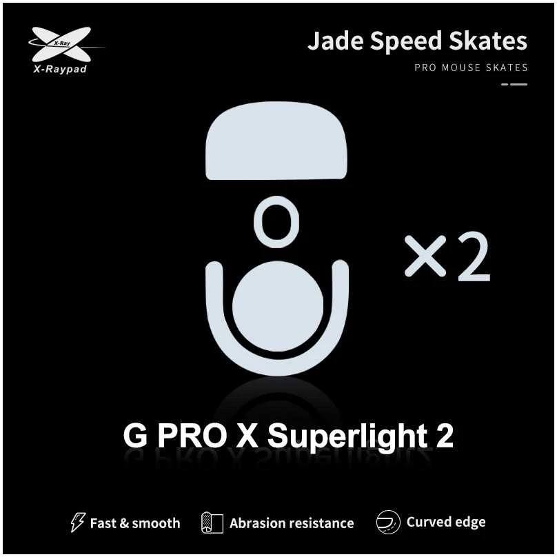 X-Raypad Jade Skates Logitech G Pro X Superlight 2 Baltas 2 vnt. (Balti) Pakaitiniai Pelė Feet