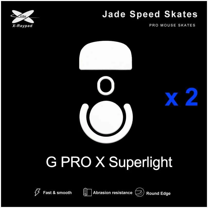 X-Raypad Jade Skates Logitech G Pro X Superlight Baltas 2 vnt. (Balti) Pakaitiniai Pelė Feet