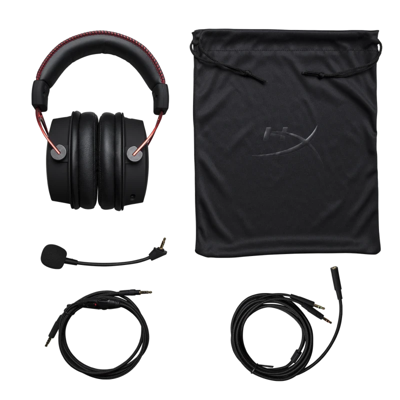 Žaidimų ausinės HyperX Cloud Alpha, Juodos