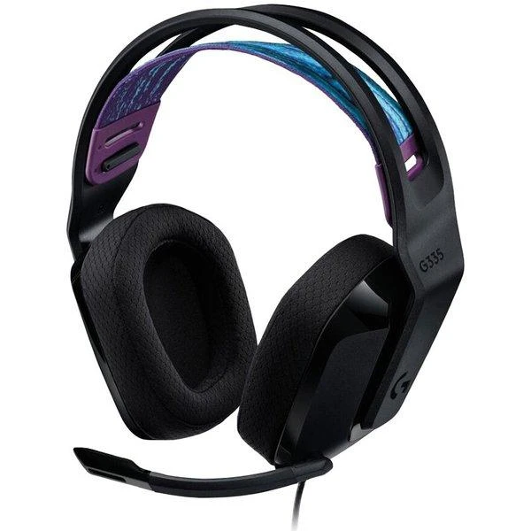 Laidinės žaidimų ausinės Logitech G335, juodos spalvos