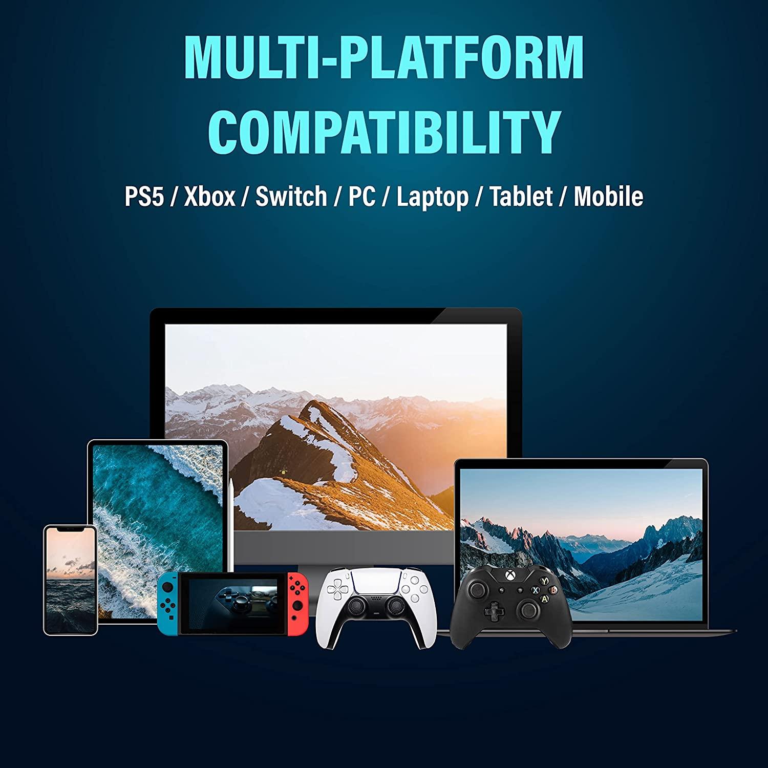 Žaidimų Ausinės QPAD QH700 Juodas (Juodos)
