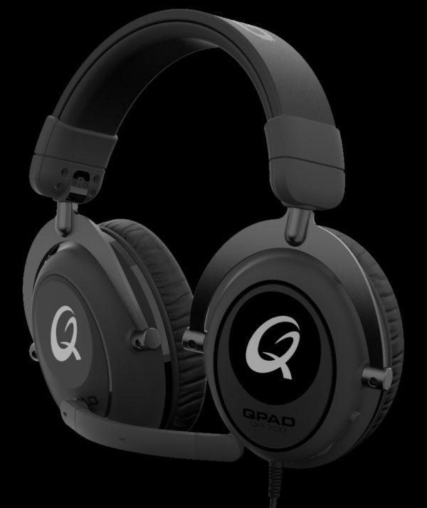 Žaidimų Ausinės QPAD QH700 Juodas (Juodos)