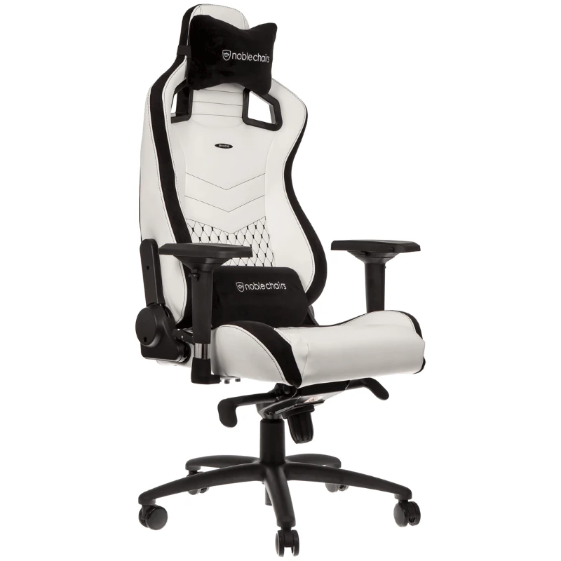 Žaidimų Kėdė noblechairs EPIC Baltas/Juodas PU Leather (Baltai Juoda PU Oda)