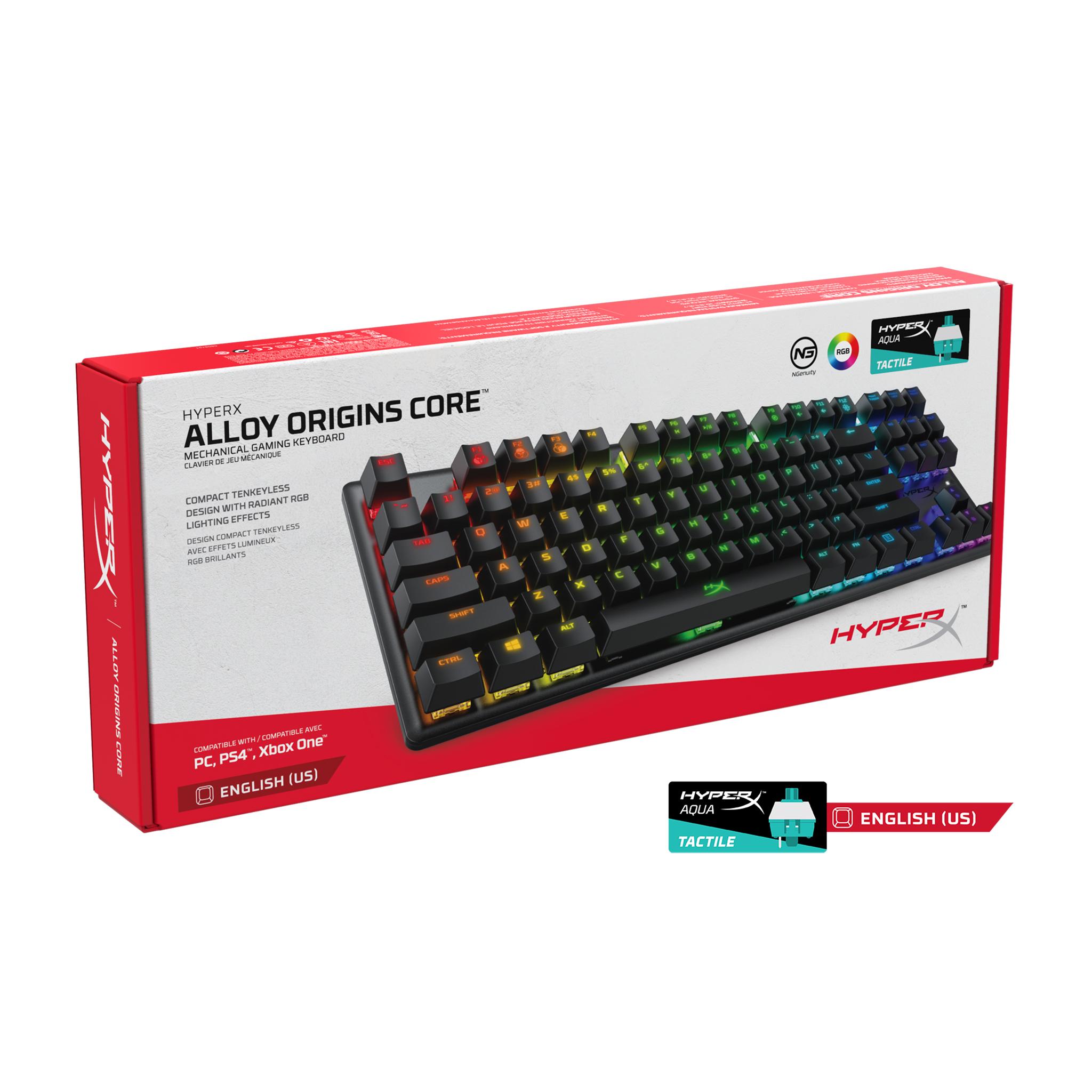 hyperX ALLOY ORIGINS CORE＋PULSEFIRE CORE Alloy Origins Core Tenkeyless Mechanical Gaming Keyboard