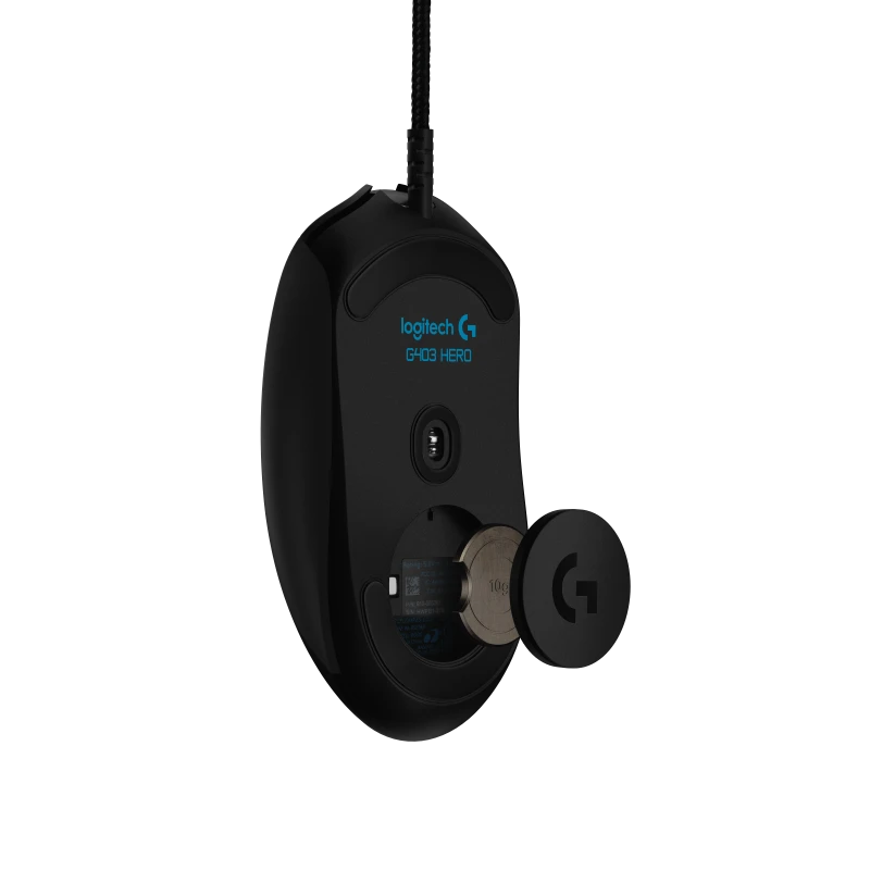 Laidinė pelė žaidimams Logitech G403 Hero, Lightsync RGB, Juodos spalvos