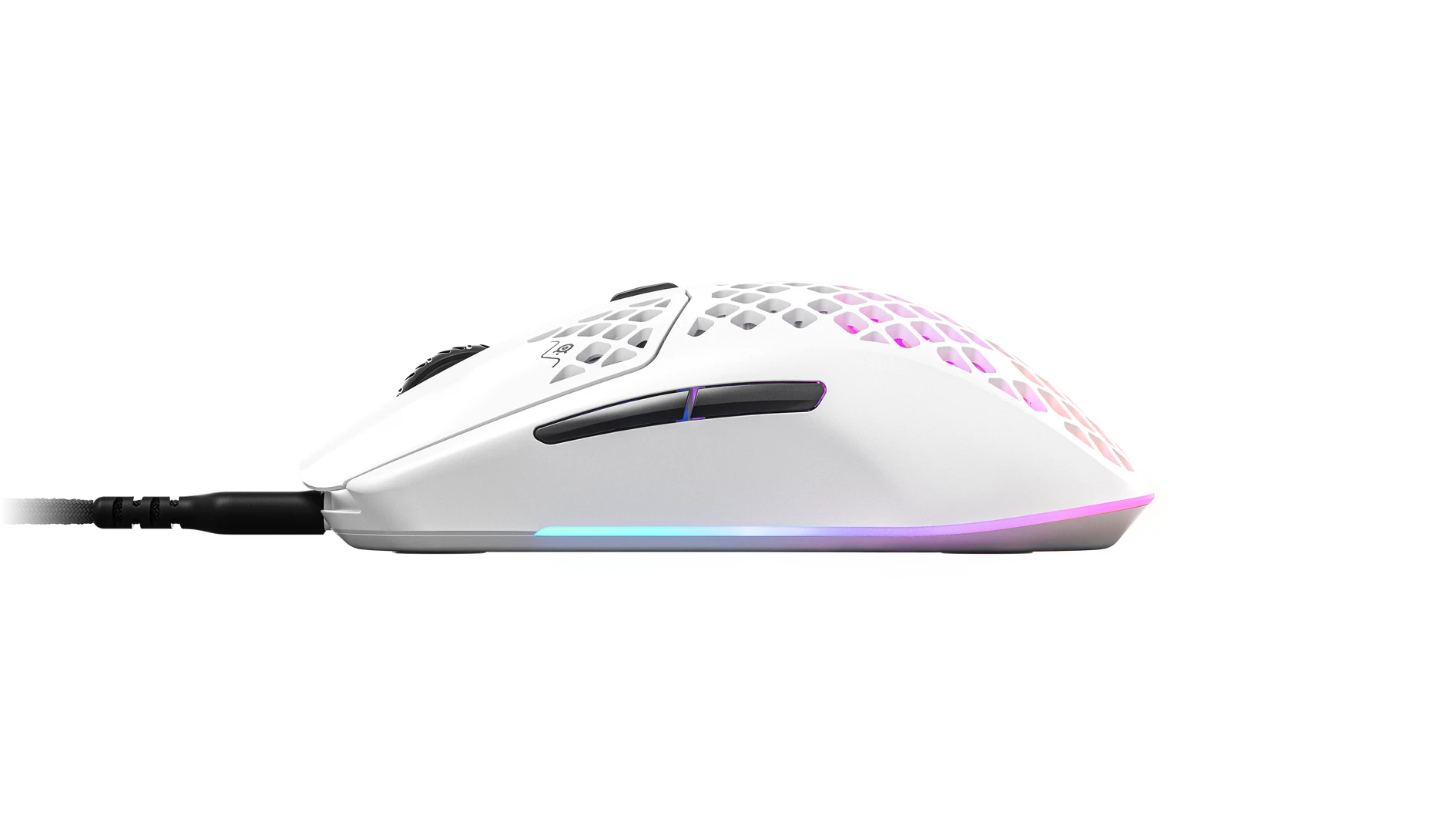 Žaidimų pelė SteelSeries Aerox 3 Snow 2022, Baltos spalvos