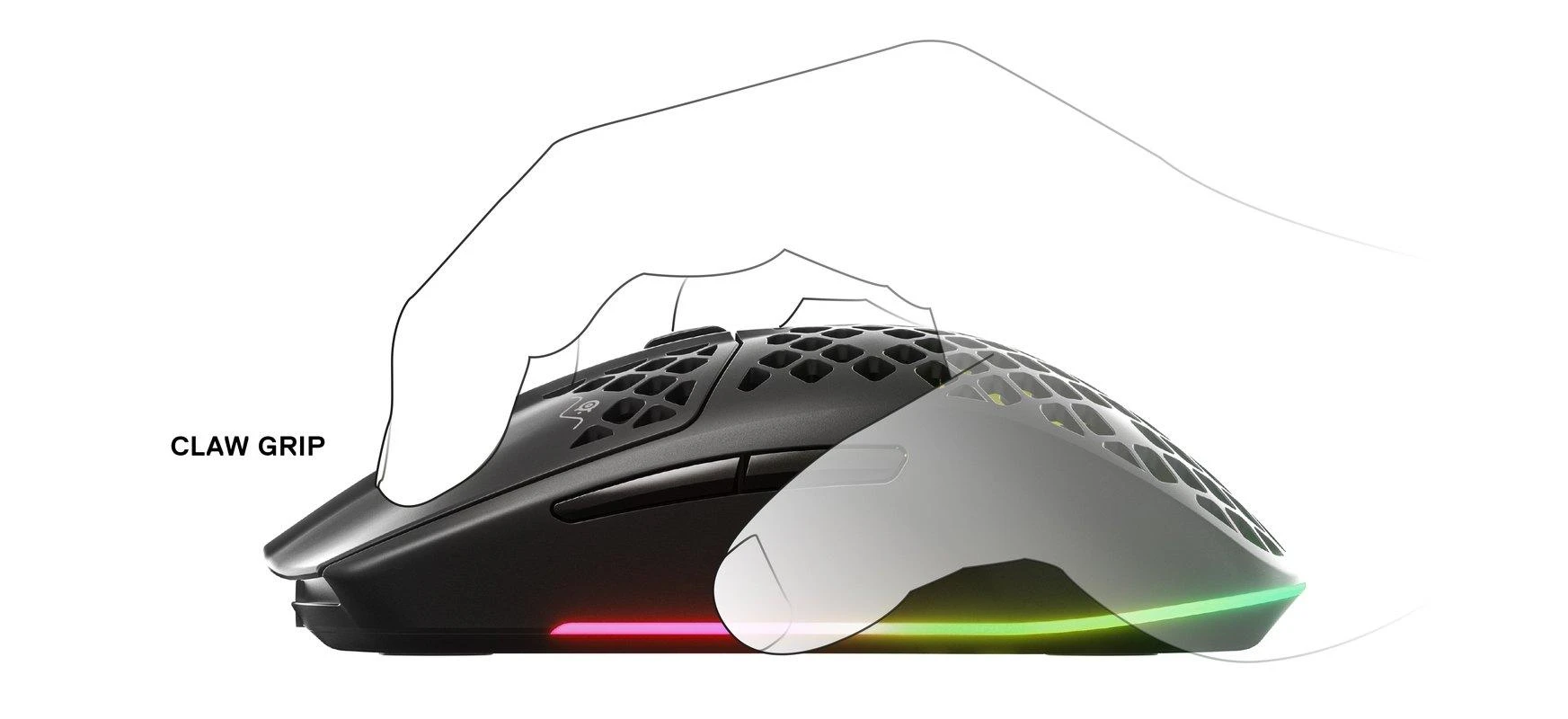 Belaidė Žaidimų pelė SteelSeries Aerox 3 Wireless, Juodos spalvos