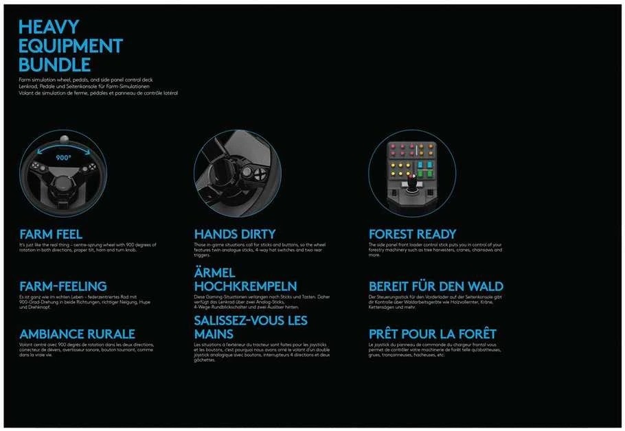 Logitech 945-000062 žaidimų valdiklis Vairas + pedalai Analoginis / skaitmeninis Juoda