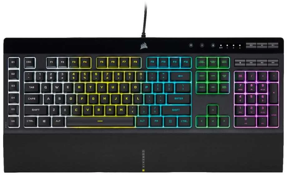 Corsair K55 RGB PRO Žaidimų Klaviatūra | Juodas, Membraninė