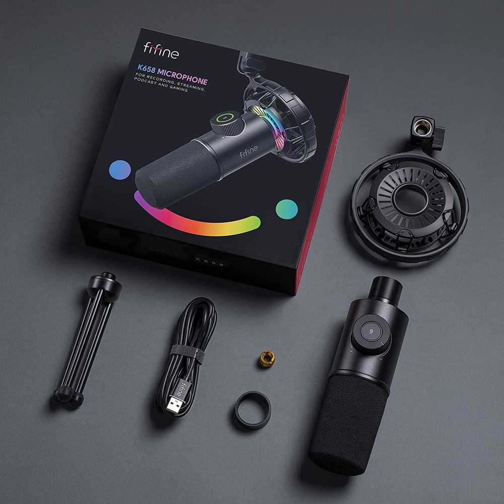 Fifine Technology Dinaminis Mikrofonas FIFINE K658 RGB