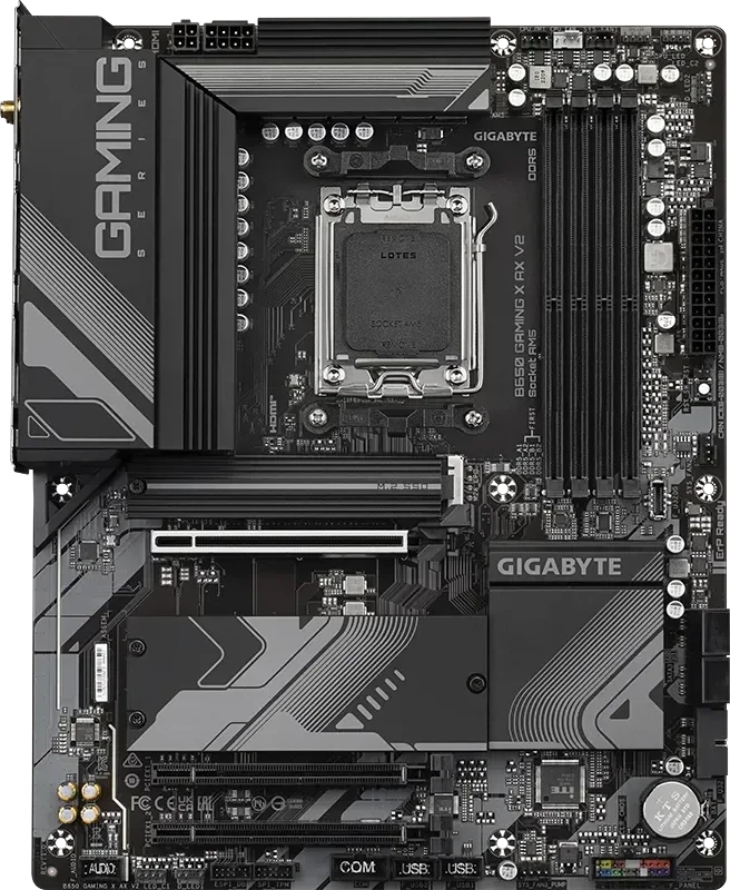 Pagrindinė plokštė GIGABYTE B650 GAMING X AX V2 AM5 4xDDR5 4xSATA 3xM.2