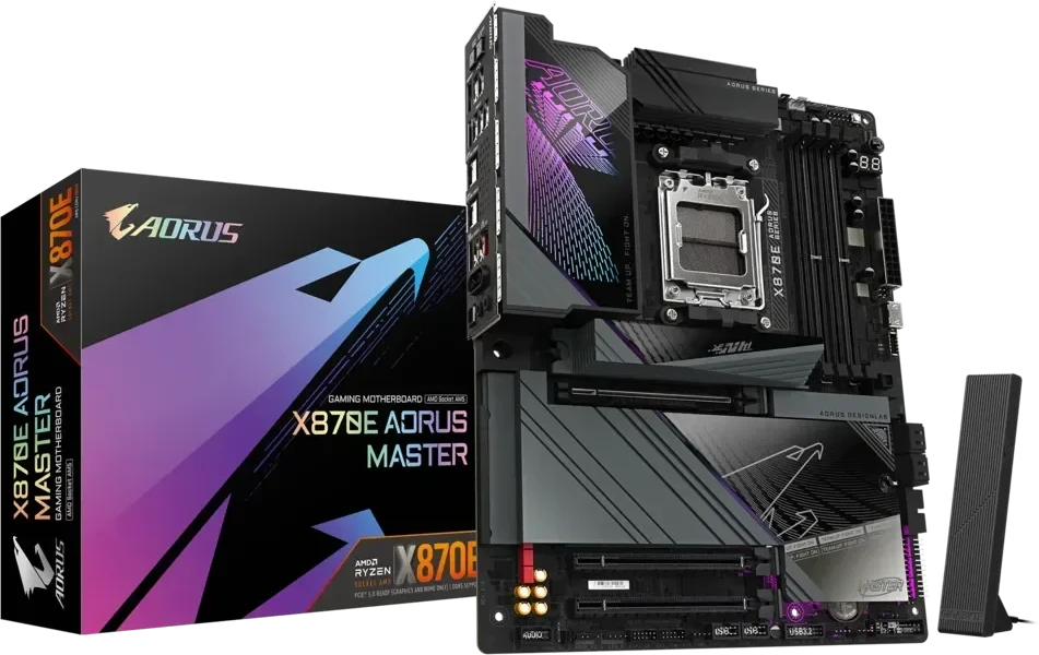 Pagrindinė plokštė GIGABYTE X870E AORUS MASTER AM5 ATX MB